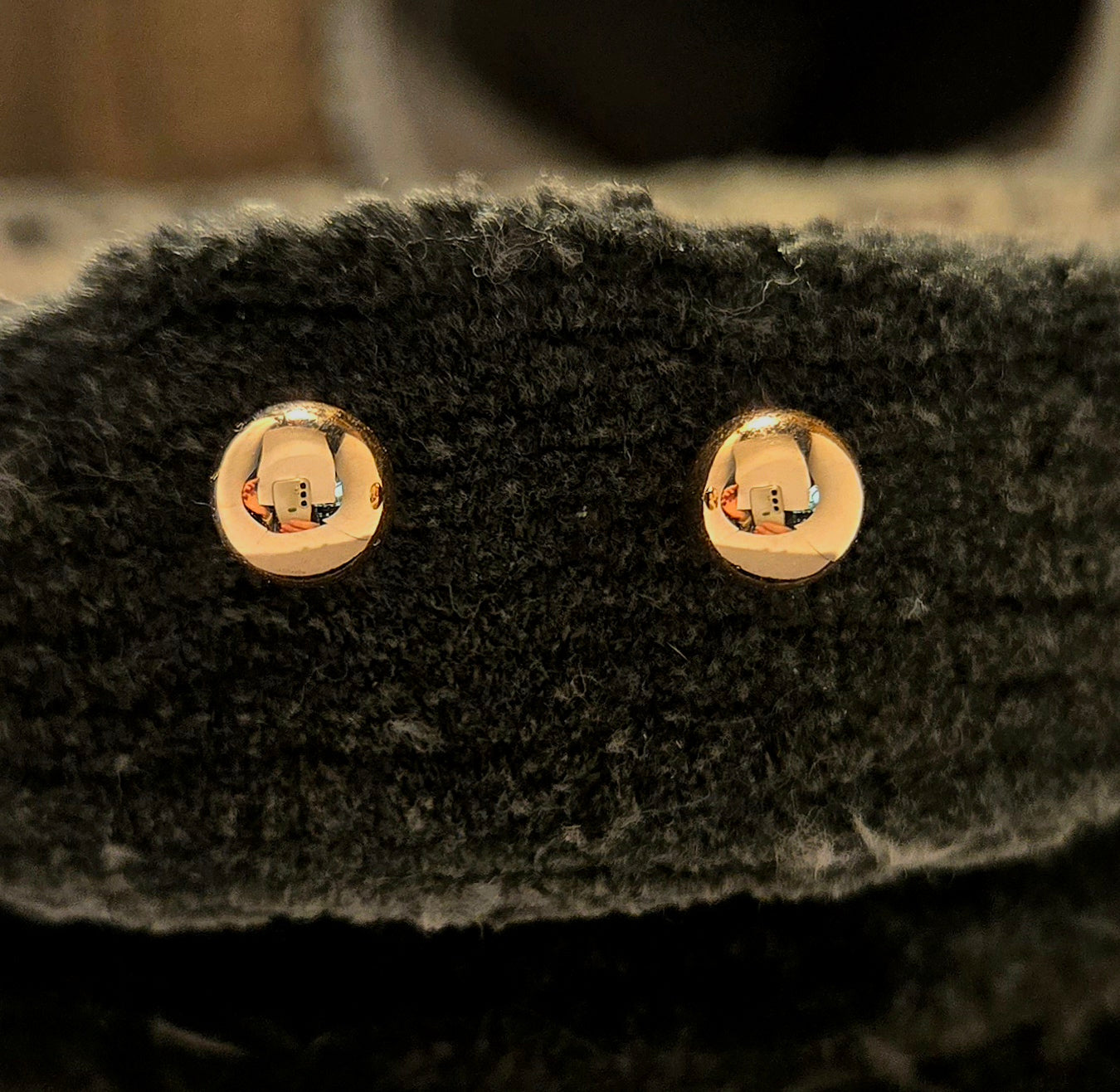 Boucles d'oreilles | Boule d'or rose