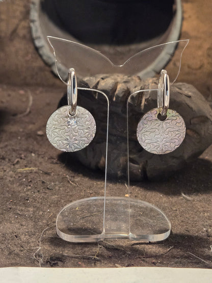 Boucles d'oreilles | Saturne et nacre