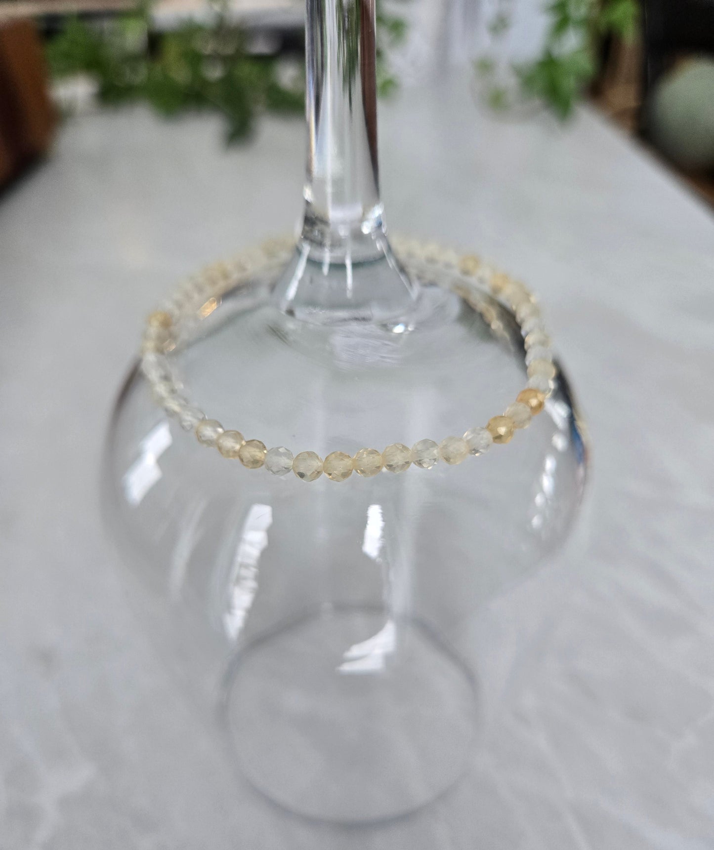 Bracelet de cristaux | Citrine  facetté