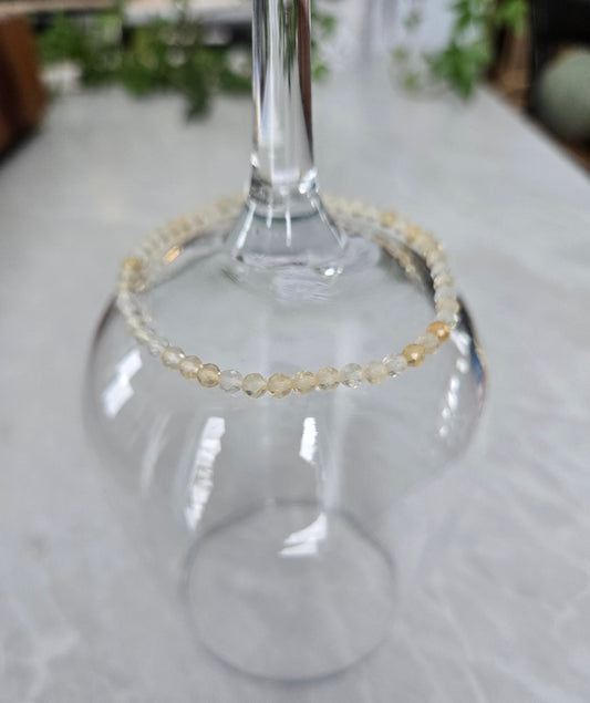 Bracelet de cristaux | Citrine  facetté