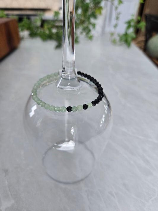 Bracelet de cristaux | Aventurine et onyx