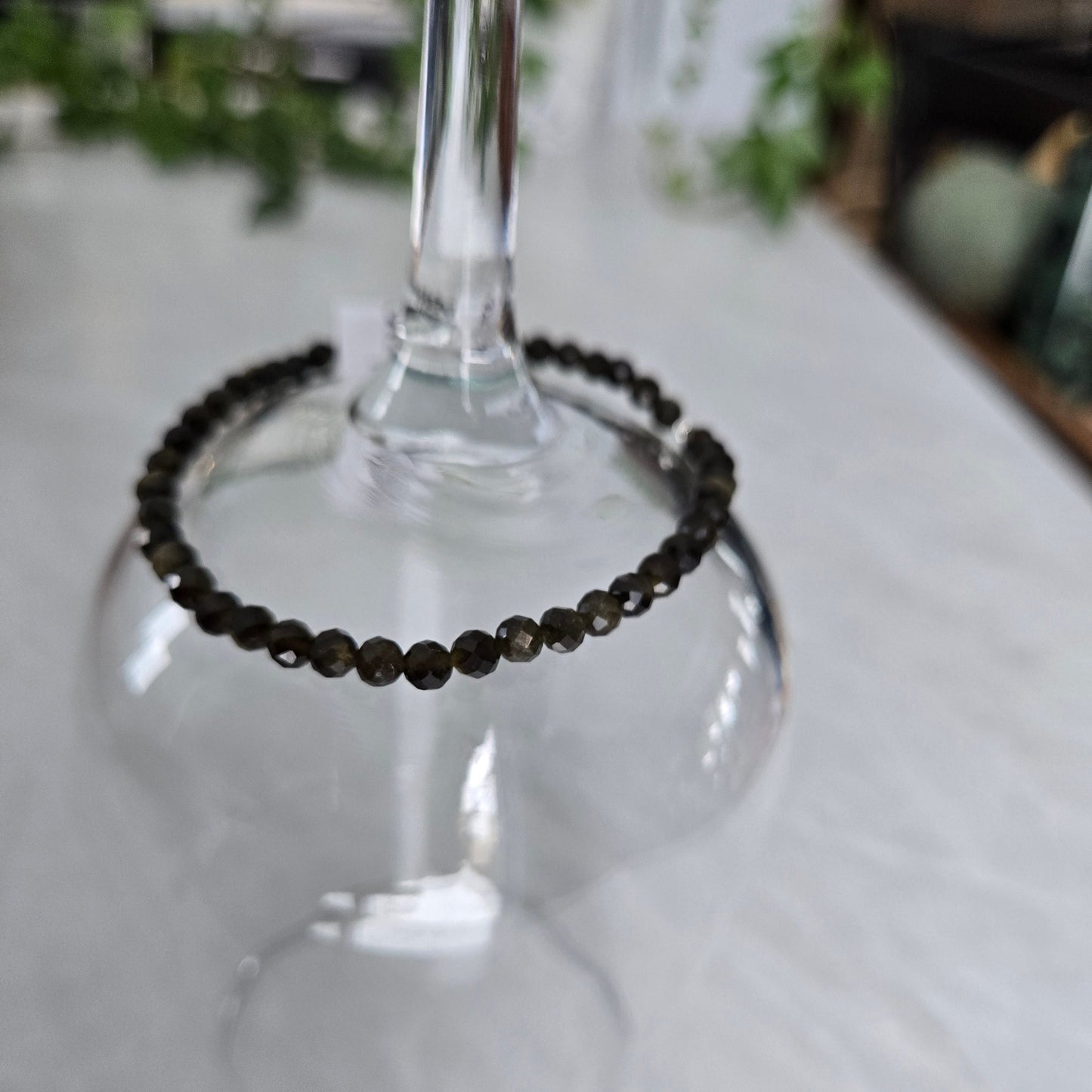 Bracelet de cristaux |Obsidienne Golden