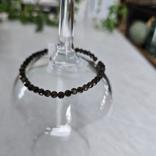 Bracelet de cristaux |Obsidienne Golden