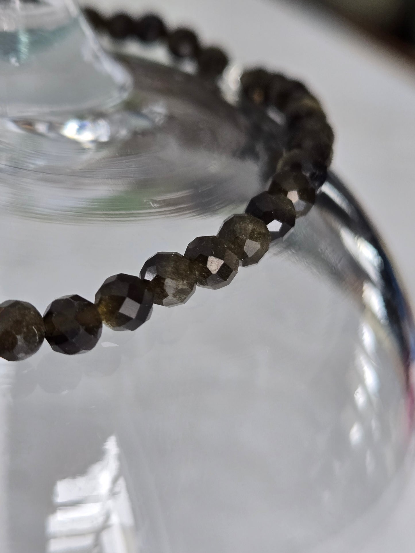 Bracelet de cristaux |Obsidienne Golden