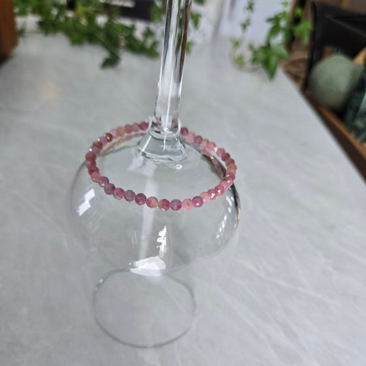 Bracelet de cristaux | Tourmaline Rose