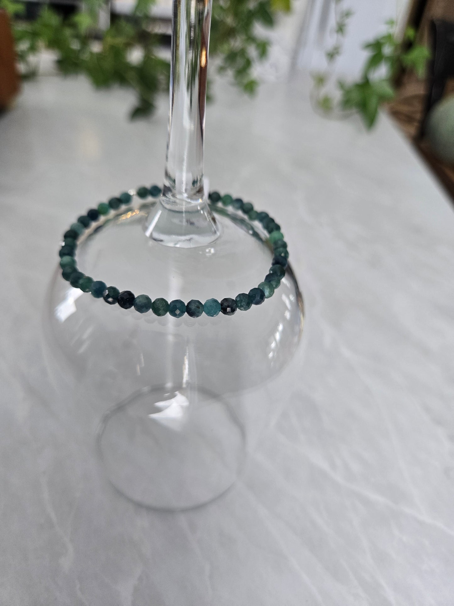 Bracelet de cristaux | Tourmaline bleue