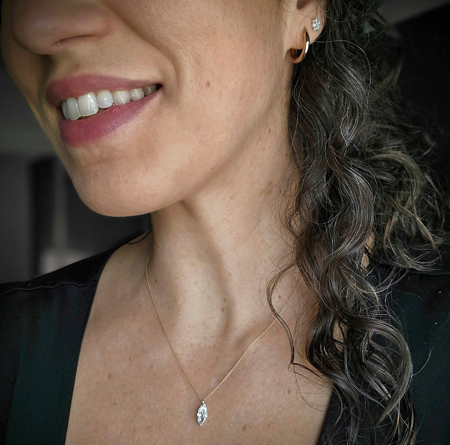 Collier | Marquise Or Rose