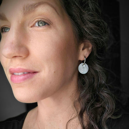 Boucles d'oreilles | Saturne et nacre